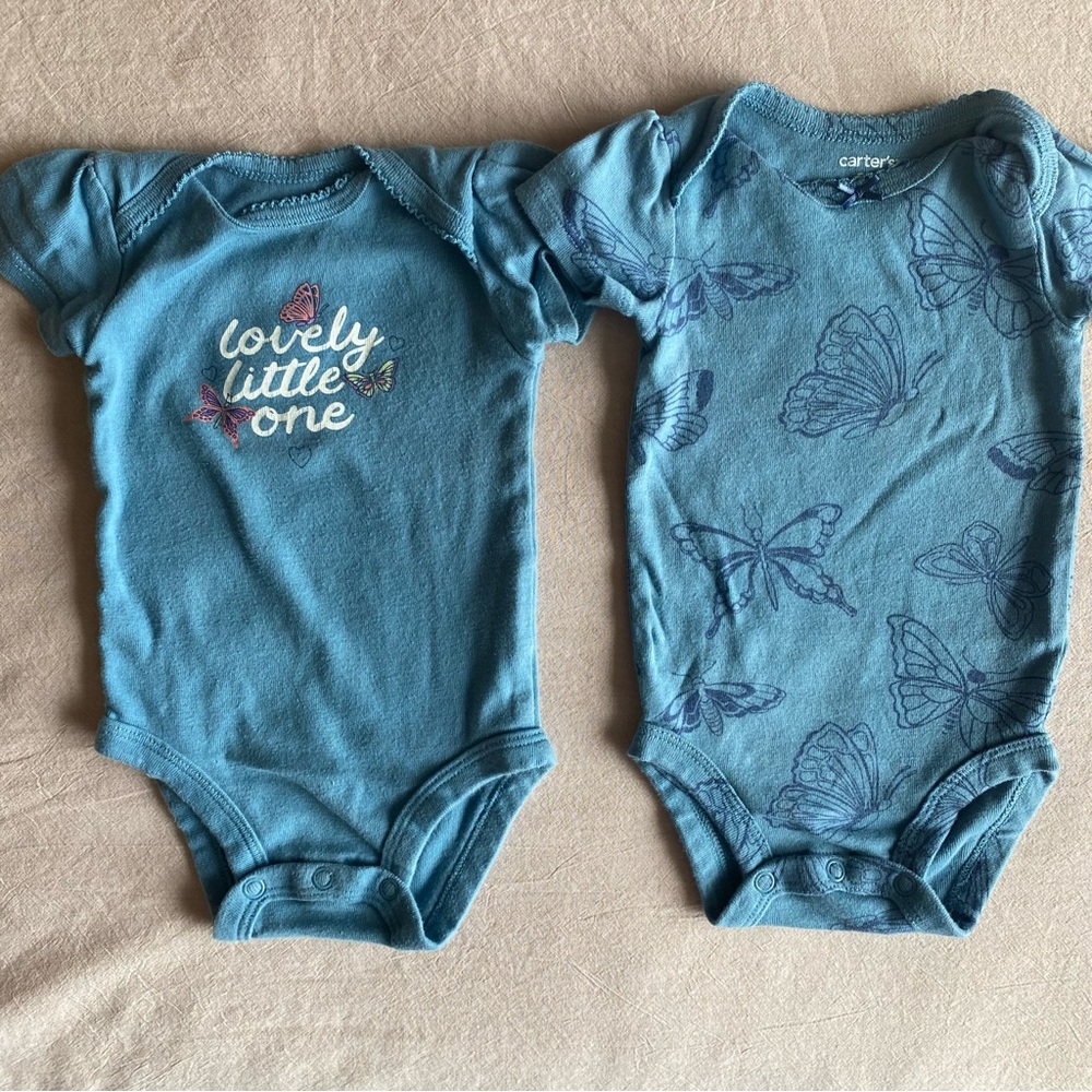 Carter’s Baby Girl Onsie Spring, Summer Bundle. Lot of 16 pieces! Size 3 month - Picture 5 of 11